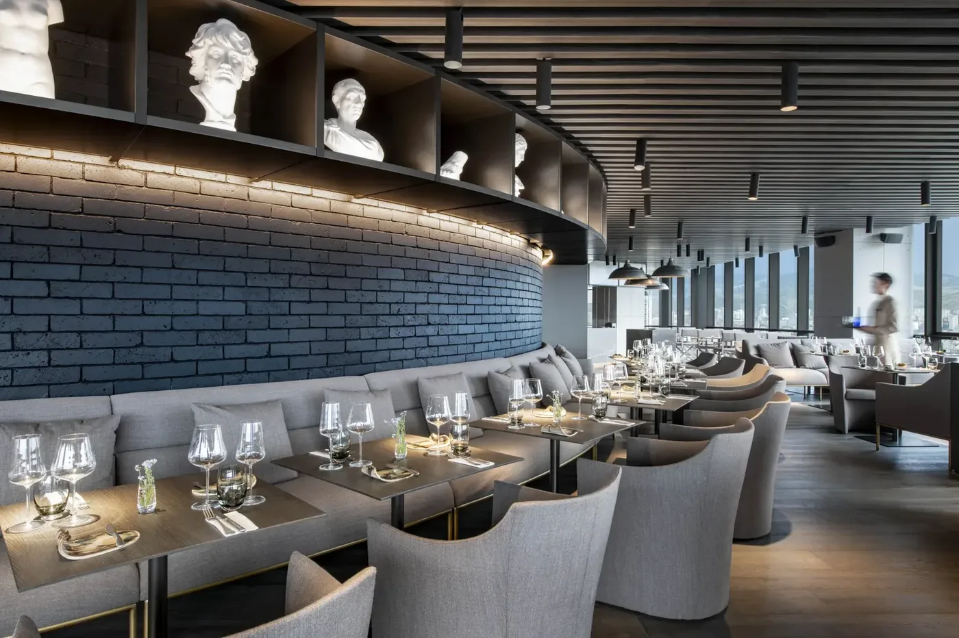Dumas restaurant on the 36th floor of Axis Towers
